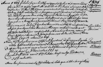 1000 Zakladacia listina 1838